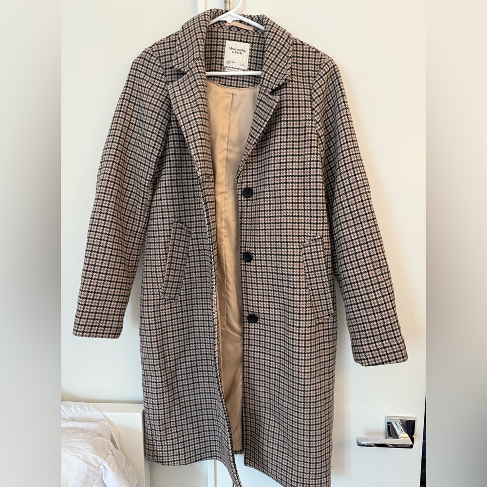 Abercrombie & Fitch Houndstooth Coat